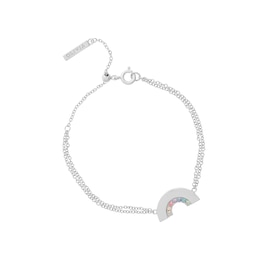Olivia Burton Rainbow Silver Bracelet