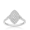 Thumbnail Image 1 of Engagement Ring 9ct White Gold Marquise Halo Cluster 0.50ct Diamond Ring