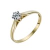 Thumbnail Image 0 of 9ct Gold Diamond 6 Claw Solitaire Ring