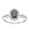 Thumbnail Image 1 of 9ct White Gold Sapphire & Diamond Ring