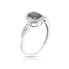 Thumbnail Image 2 of 9ct White Gold Sapphire & Diamond Ring