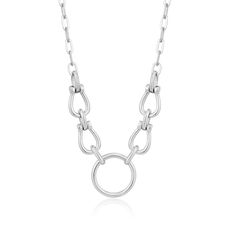 Main Image 1 of Ania Haie Sterling Silver Horseshoe Link Necklace
