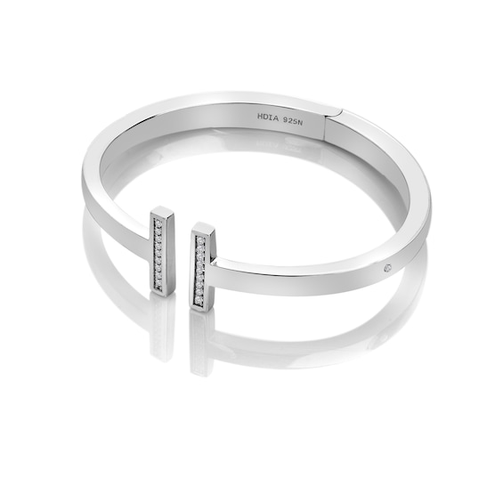 Hot Diamonds x TG Topaz & Diamond T-Bar Bangle