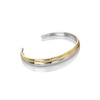 Thumbnail Image 1 of Hot Diamonds 18ct Gold Plate & Sterling Silver Two Tone Diamond Accent Bangle Bracelet