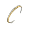 Thumbnail Image 3 of Hot Diamonds 18ct Gold Plate & Sterling Silver Two Tone Diamond Accent Bangle Bracelet