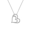 Thumbnail Image 1 of Hot Diamonds Shimmering White Topaz Open Heart Diamond Pendant Gift Set