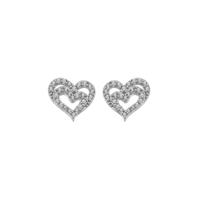 Main Image 2 of Hot Diamonds Shimmering White Topaz Open Heart Diamond Pendant Gift Set