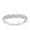 Thumbnail Image 1 of 9ct White Gold 0.10ct Diamond Twist Eternity Ring