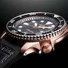 Thumbnail Image 2 of Seiko 5 Sports Men's Black Dial Leather & Silicone Strap Watch