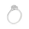 Thumbnail Image 3 of 9ct White Gold Oval Halo 0.33ct Diamond Ring