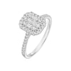 Thumbnail Image 2 of 9ct White Gold Cluster Halo 0.50ct Diamond Ring