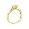 Thumbnail Image 3 of 9ct Yellow Gold Open Twist Cluster 0.34ct Diamond Ring