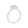 Thumbnail Image 3 of 14ct White Gold Double Halo Cluster 0.50ct Diamond Ring