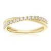 Thumbnail Image 1 of 9ct Yellow Gold Crossover Eternity 0.33ct Diamond Ring