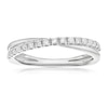 Thumbnail Image 1 of 9ct White Gold Crossover Eternity 0.33ct Diamond Ring