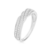 Thumbnail Image 2 of 14ct White Gold Eternity Twist 0.25ct Diamond Ring