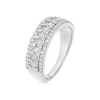 Thumbnail Image 2 of 14ct White Gold Multi Row Eternity 0.50ct Diamond Ring