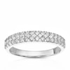 Thumbnail Image 1 of 14ct White Gold Double Row Eternity 0.46ct Diamond Ring