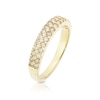 Thumbnail Image 2 of 14ct Yellow Gold Double Row Eternity 0.46ct Diamond Ring