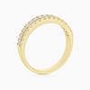 Thumbnail Image 3 of 14ct Yellow Gold Double Row Eternity 0.46ct Diamond Ring