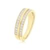 Thumbnail Image 2 of 9ct Yellow Gold Double Row Eternity 0.50ct Diamond Ring