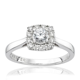 The Forever Diamond 18ct White Gold 0.50ct Total Ring