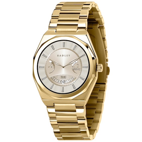 Radley Series 47 Amoled Dial Gold Tone Stainless Steel Brace