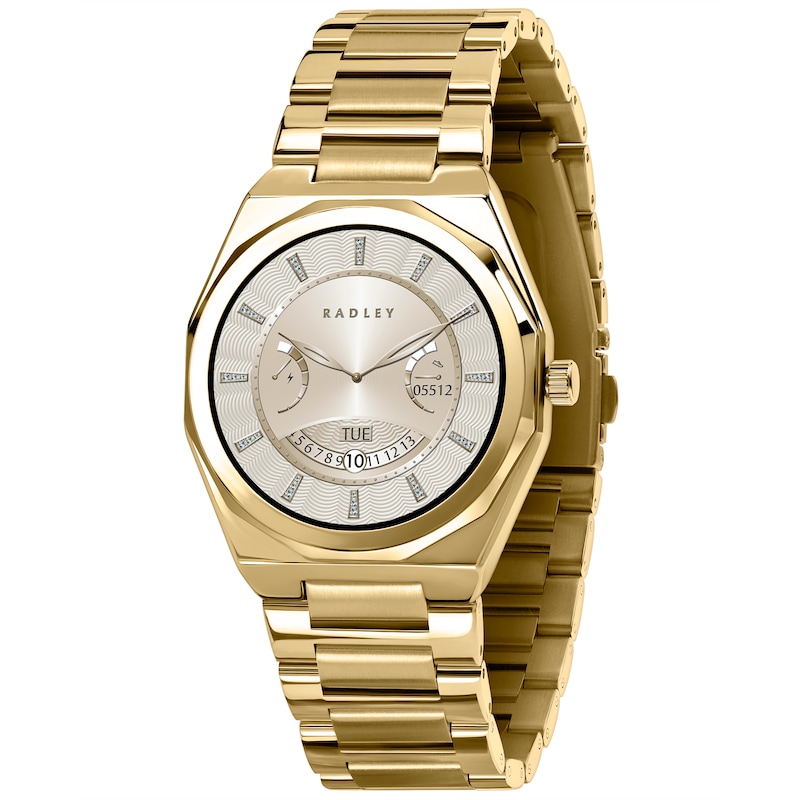Main Image 1 of Radley Series 47 Amoled Dial Gold Tone Stainless Steel Bracelet Smartwatch