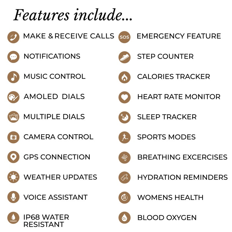 Main Image 5 of Radley Series 47 Amoled Dial Gold Tone Stainless Steel Bracelet Smartwatch