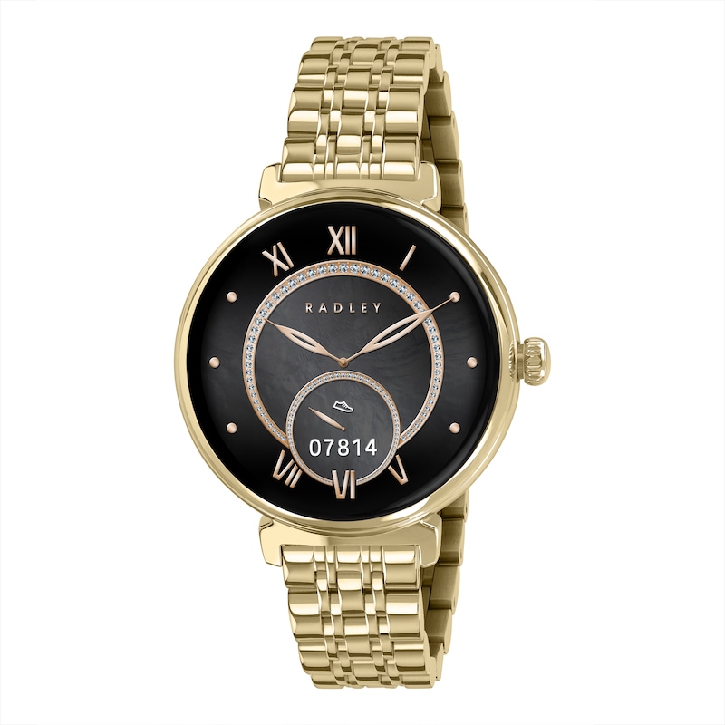 Main Image 1 of Radley Series 48 Women's Amoled Black Dial Gold Tone Stainless Steel Bracelet Smartwatch
