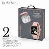 Thumbnail Image 6 of Radley Series 56 Women's Black Dial Pink Silicone Strap Smartwatch with True Wireless Earphones