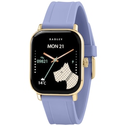 Radley Series 56 Women's Black Dial Uniform Blue Silicone Strap Smartwatch