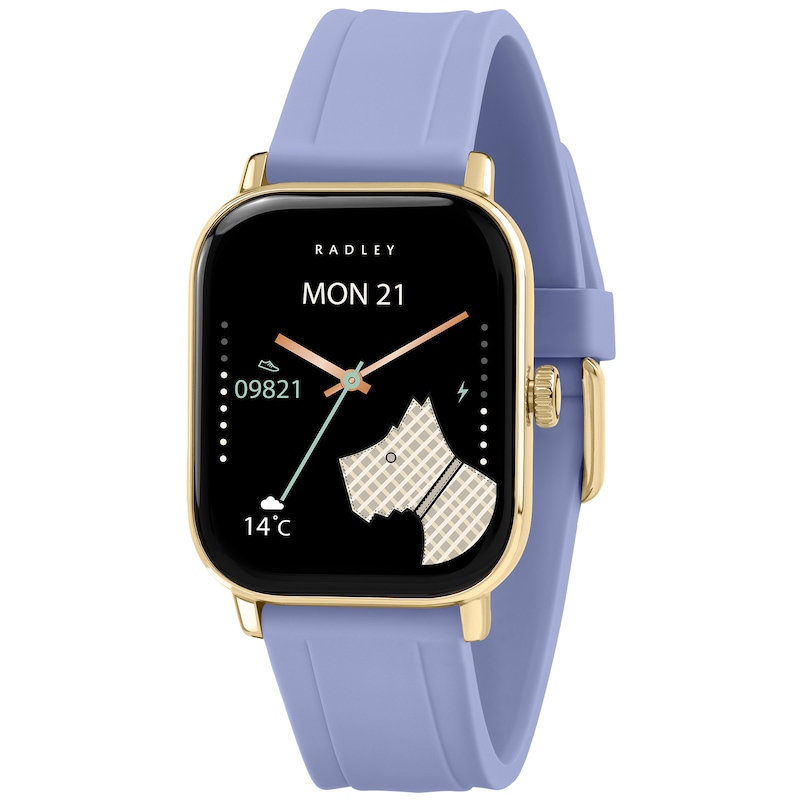 Main Image 1 of Radley Series 56 Women's Black Dial Uniform Blue Silicone Strap Smartwatch