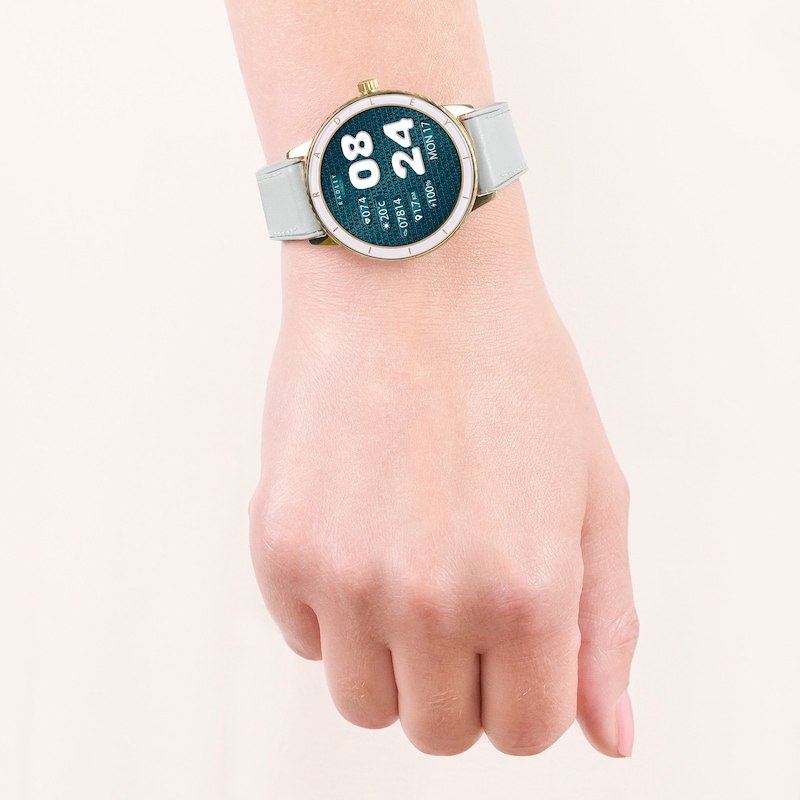 Main Image 3 of Radley Series 57 Women's AMOLED Dial Eucalyptus Leather & Silicone Strap Smartwatch