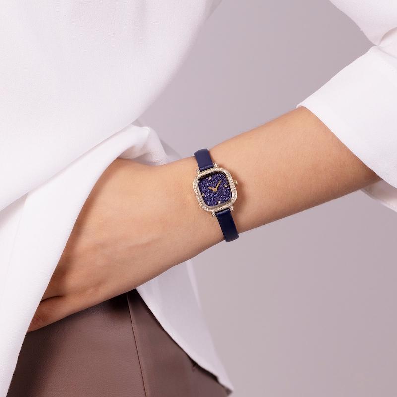 Main Image 2 of Radley Women's Blue Dial Crystal Accented Ink Navy Leather Strap Watch