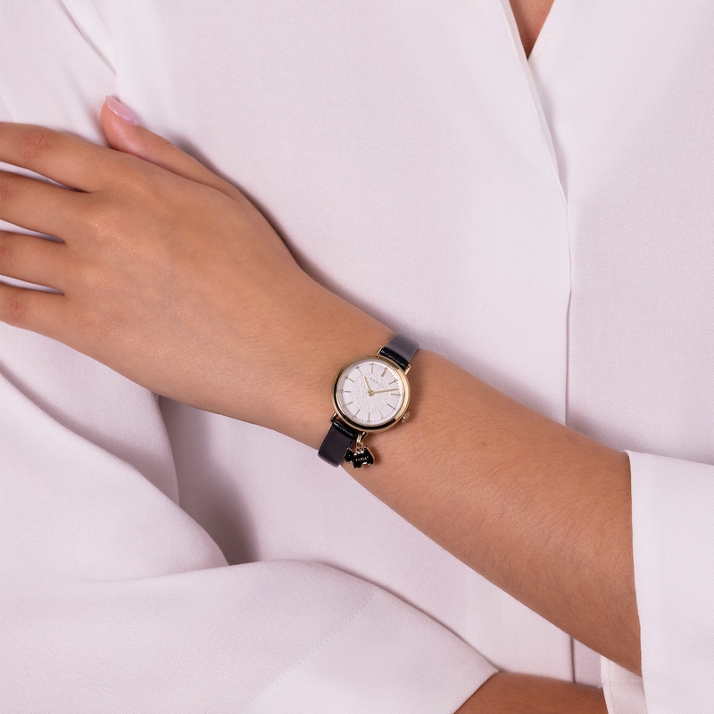Main Image 2 of Radley Selby Street Women's Silver Dial Black Leather Strap Watch