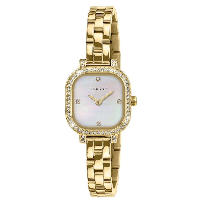 Main Image 1 of Radley Women's Mother of Pearl Dial Crystal Set Gold Tone Bracelet Watch