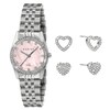 Thumbnail Image 1 of Radley Stone Set Pink Mother Of Pearl Dial Bracelet Watch & Twinpack Stone Set Heart Earrings Set