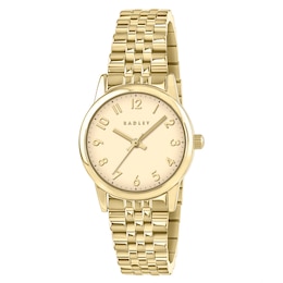 Radley Women's Champagne Dial Full Number Gold Tone Bracelet Watch