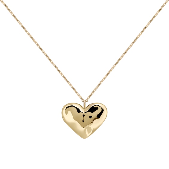 Radley 18ct Yellow Gold Plated Hammered Heart Necklace