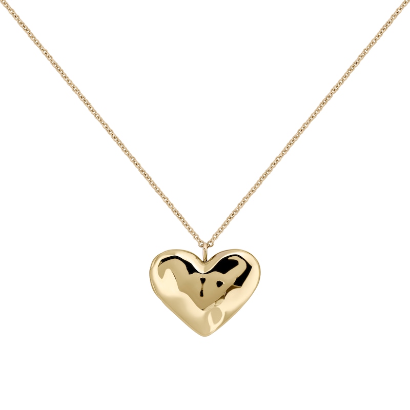 Main Image 1 of Radley 18ct Yellow Gold Plated Hammered Heart Necklace