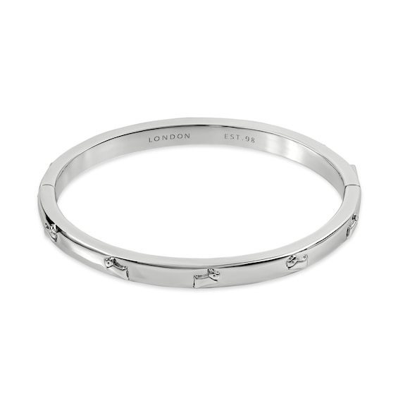 Radley Sterling Silver Plated Jumping Dog Bangle