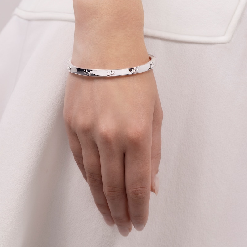 Main Image 4 of Radley Sterling Silver Plated Jumping Dog Bangle