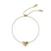 Thumbnail Image 1 of Radley 18ct Yellow Gold Plated Hammered Heart Friendship Bracelet