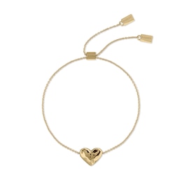 Radley 18ct Yellow Gold Plated Hammered Heart Friendship Bracelet