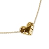 Thumbnail Image 2 of Radley 18ct Yellow Gold Plated Hammered Heart Friendship Bracelet