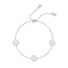 Thumbnail Image 1 of Radley Silver Plated Mother Of Pearl Heart Flower Friendship Bracelet