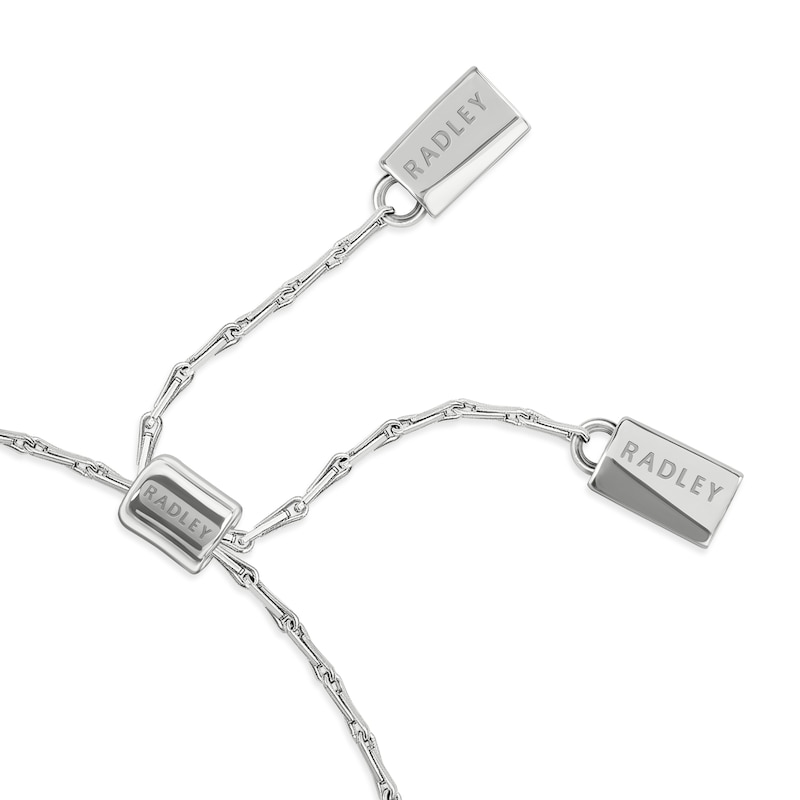 Main Image 3 of Radley Silver Plated Mother Of Pearl Heart Flower Friendship Bracelet