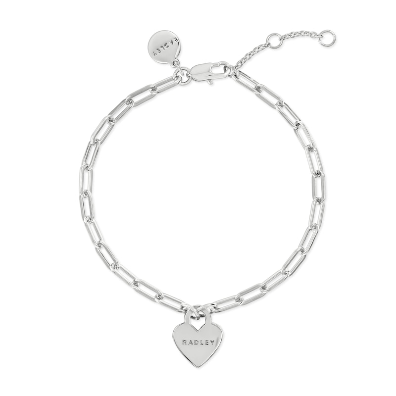 Main Image 1 of Radley Sterling Silver Plated Heart Charm Bracelet