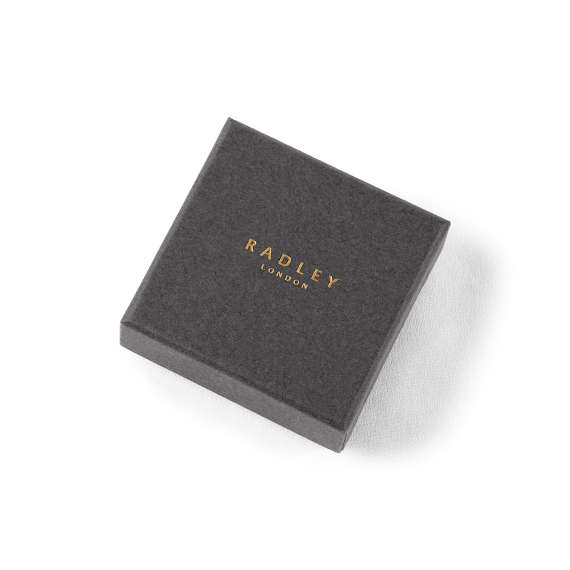 Main Image 4 of Radley Sterling Silver Cubic Zirconia Purple Heart Flower Stud Earrings